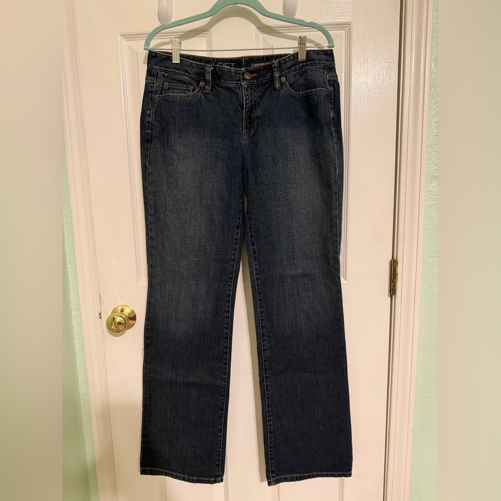 LOFT Dark Wash Boot Cut Jeans